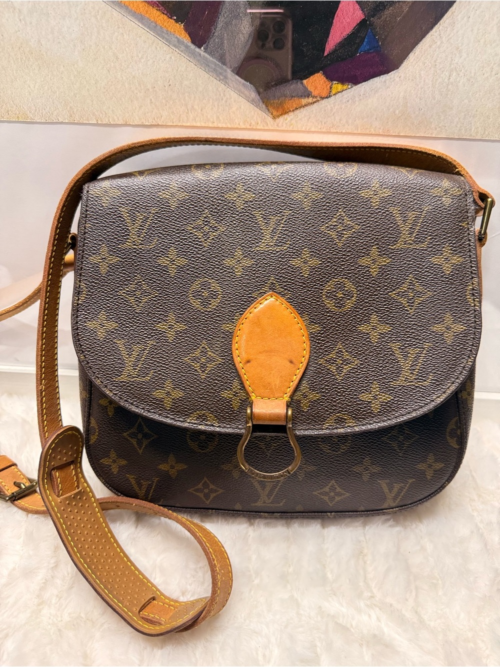 LOUIS VUITTON-TH0932 Saint Cloud GM Monogram Canvas